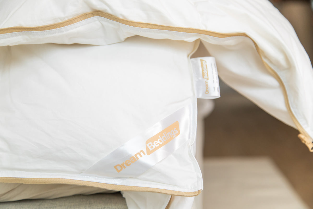 Wit Dekbed set 4 Seizoenen Hypoallergeen met ritsen 240x220